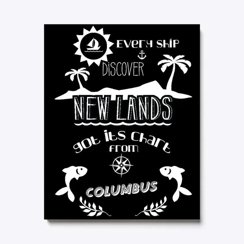 Iceland Columbus Black Canvas